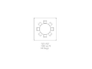 10'x10' Frame Tent - 100ft2