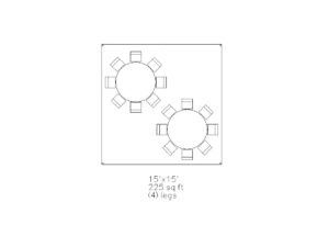 15'x15' Tent - 225ft2