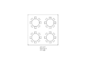 20'x20' Tent - 400ft2