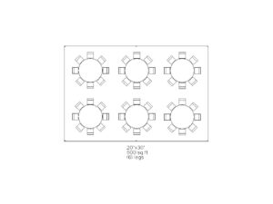 20'x30' Frame Tent - 600ft2