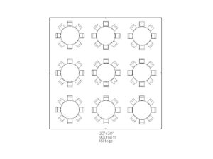 30'x30' Tent - 900ft2