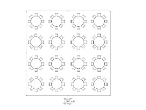 40'x40' Tent - 1,600ft2