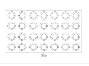 40'x70' White Frame Tent - 2,800ft2