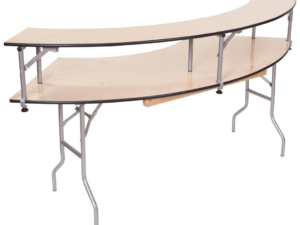 Serpentine Table With Bar Riser