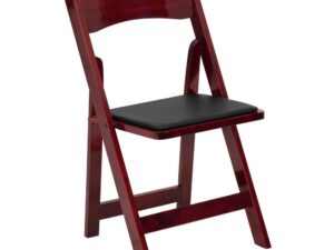 Mahogany Folding Padded Chair